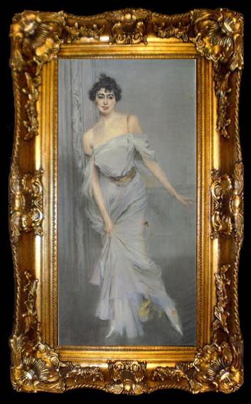 framed  Giovanni Bellini Madame Charles Max (san 05), ta009-2